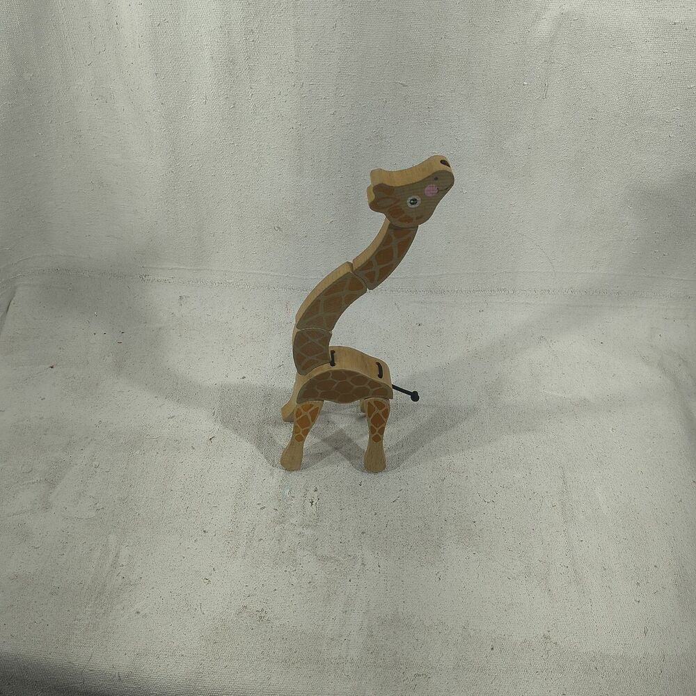 Melissa & Doug Wooden Giraffe Poseable Toy 12" X 4" X 4" - Picture 4 of 5